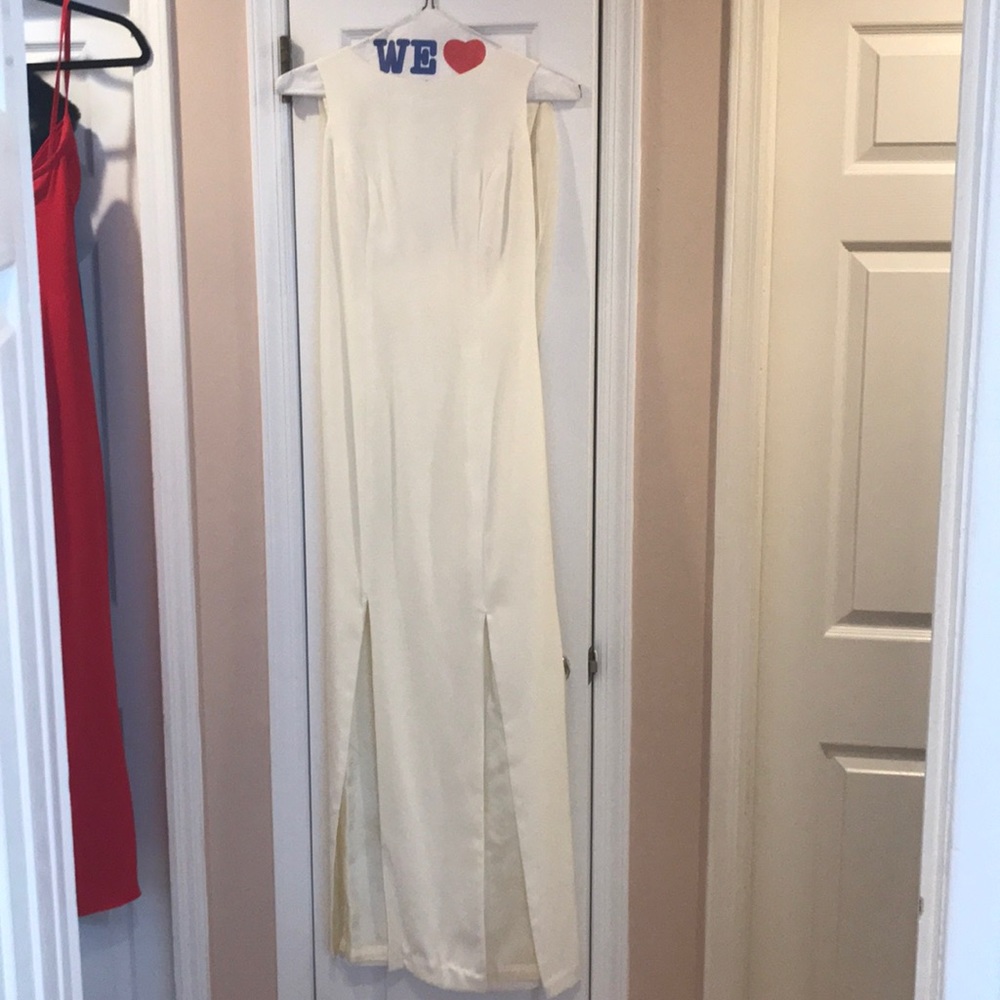 Egg shell long dress!